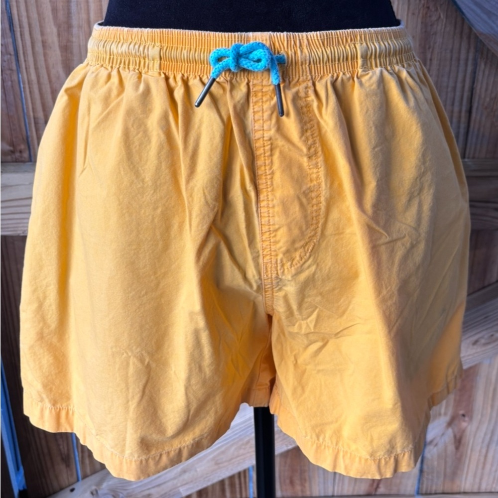 Chubbies Yellow Cotton Drawstring Shorts Large